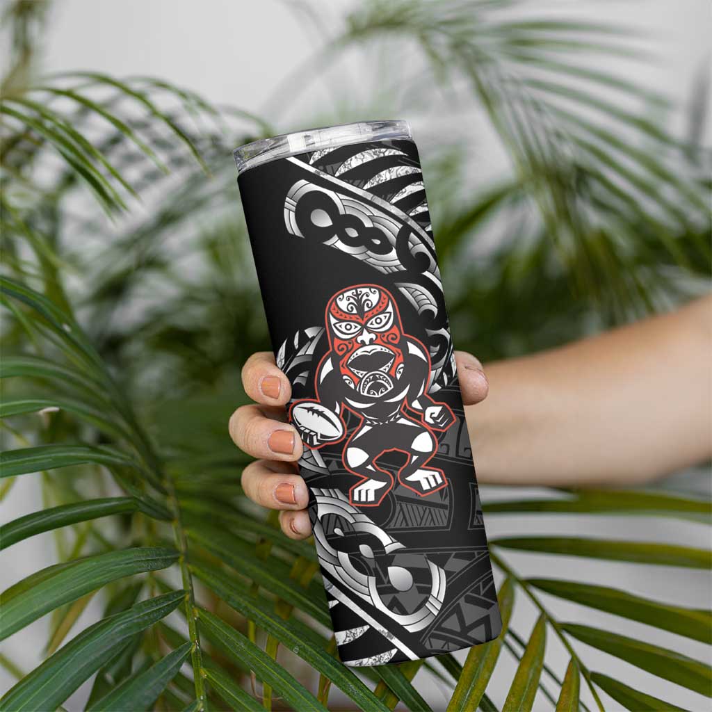 New Zealand Indigenous-Maori Rugby Custom Skinny Tumbler