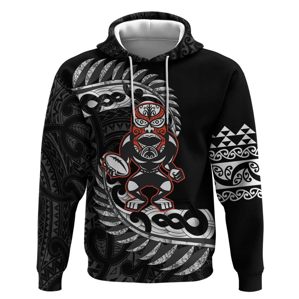 New Zealand Indigenous-Maori Rugby Custom Zip Hoodie