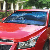 New Zealand Matariki Auto Sun Shade Taniko Aramoana With Koru Galaxy Sky Night - Polynesian Pride