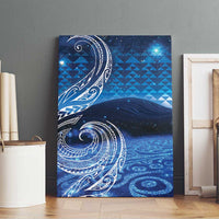 New Zealand Matariki Canvas Wall Art Taniko Aramoana With Koru Galaxy Sky Night