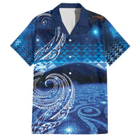 New Zealand Matariki Hawaiian Shirt Taniko Aramoana With Koru Galaxy Sky Night