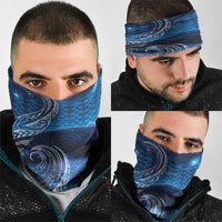 New Zealand Matariki Neck Gaiter Taniko Aramoana With Koru Galaxy Sky Night - Polynesian Pride