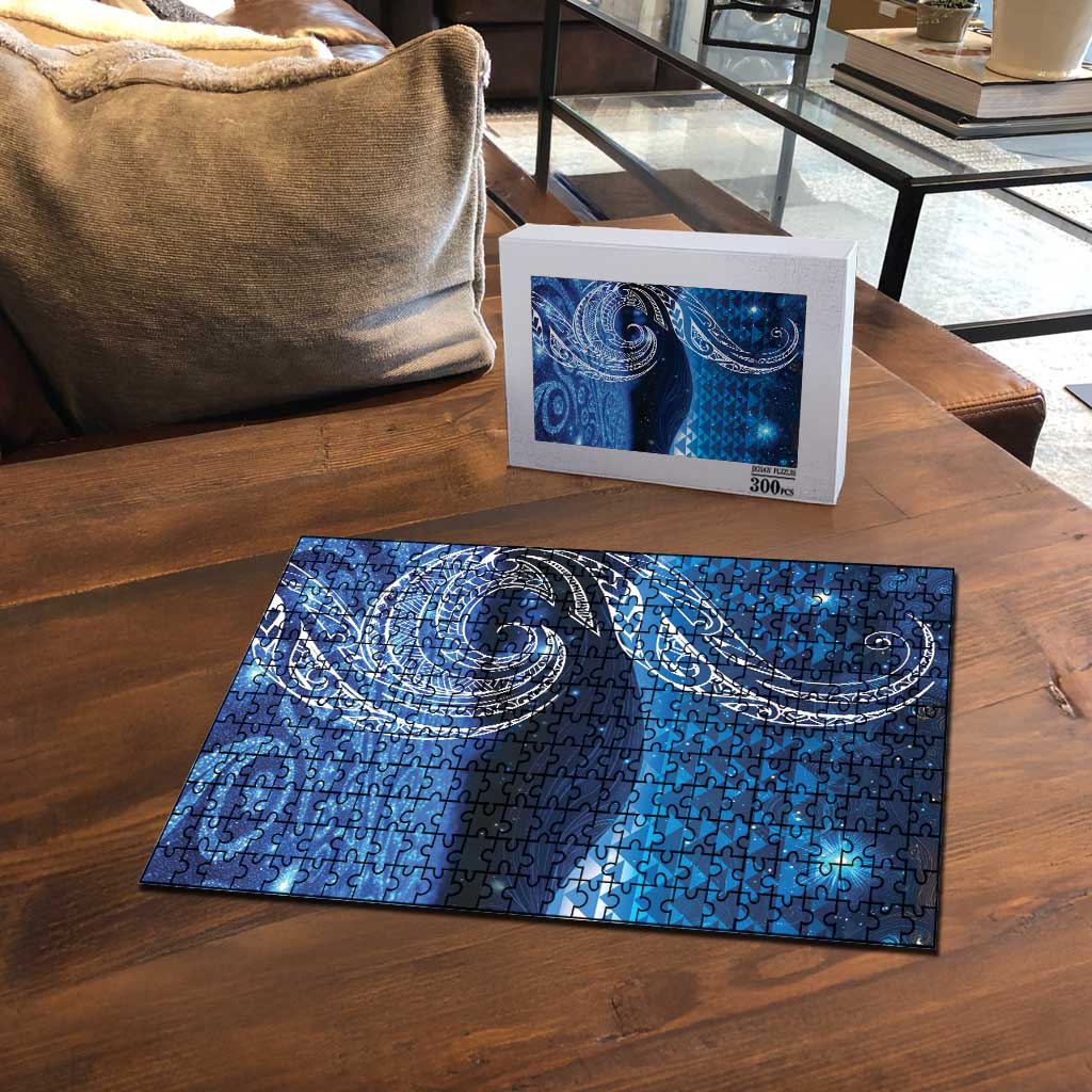 New Zealand Matariki Puzzle Taniko Aramoana With Koru Galaxy Sky Night - Polynesian Pride