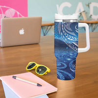 New Zealand Matariki Tumbler With Handle Taniko Aramoana With Koru Galaxy Sky Night