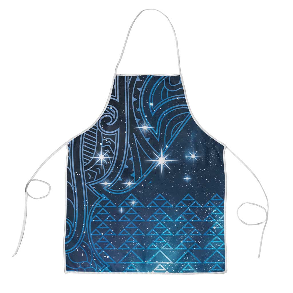 New Zealand Matariki Apron Taniko Aramoana With Maori Galaxy Sky Night LT9 Galaxy - Polynesian Pride
