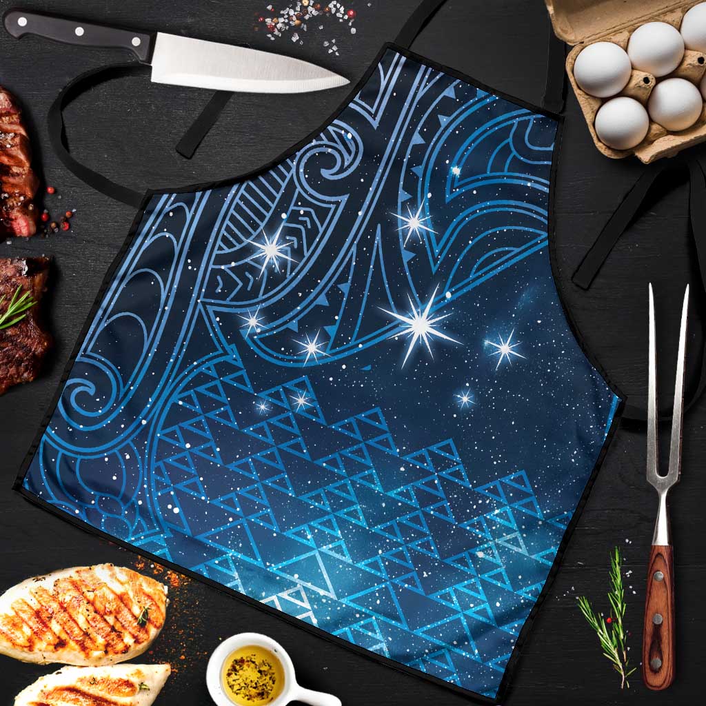 New Zealand Matariki Apron Taniko Aramoana With Maori Galaxy Sky Night LT9 Galaxy - Polynesian Pride