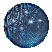 New Zealand Matariki Spare Tire Cover Taniko Aramoana With Maori Galaxy Sky Night