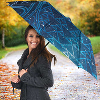 New Zealand Matariki Umbrella Taniko Aramoana With Maori Galaxy Sky Night - Polynesian Pride