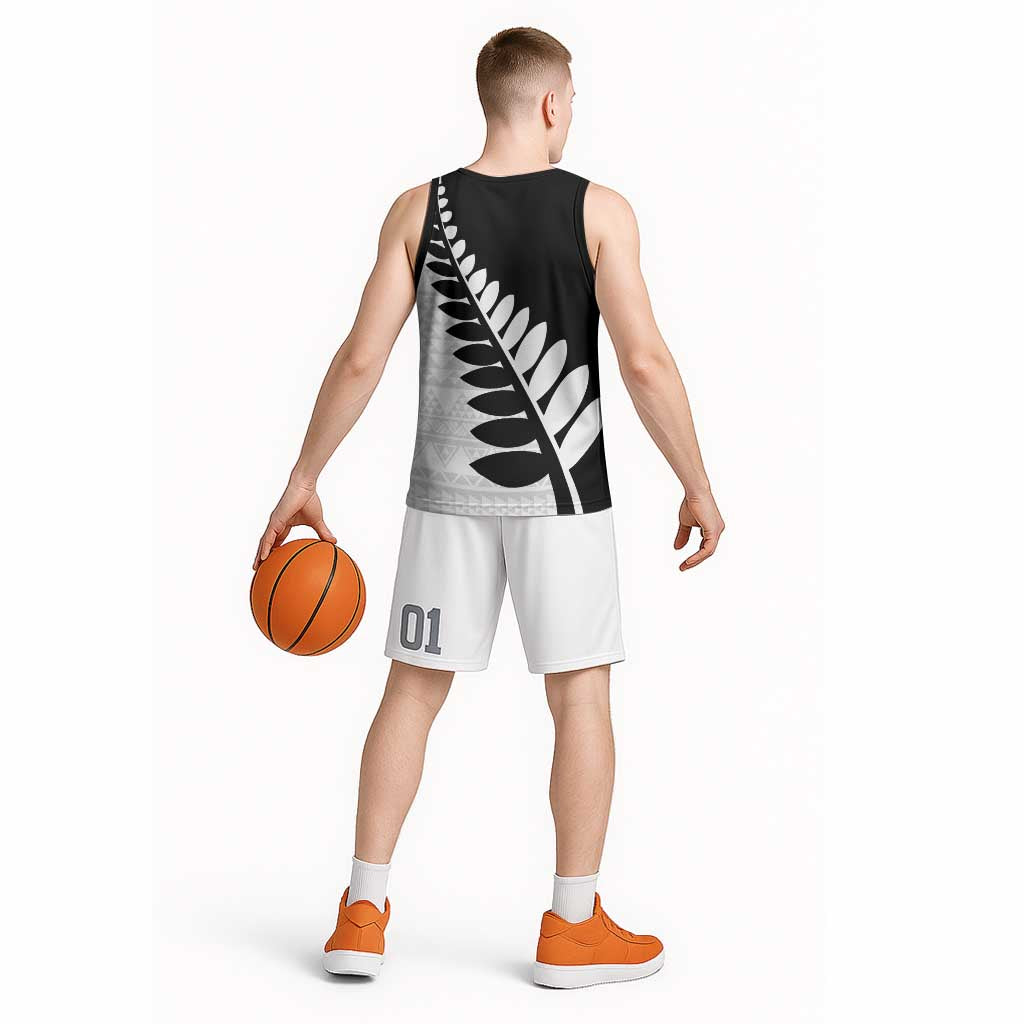 New Zealand Silver Fern Niho Taniwha Basketball Jersey - Polynesian Pride