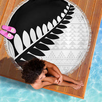 New Zealand Silver Fern Niho Taniwha Beach Blanket