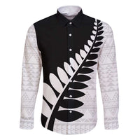 New Zealand Silver Fern Niho Taniwha Family Matching Short Sleeve Bodycon Dress and Hawaiian Shirt