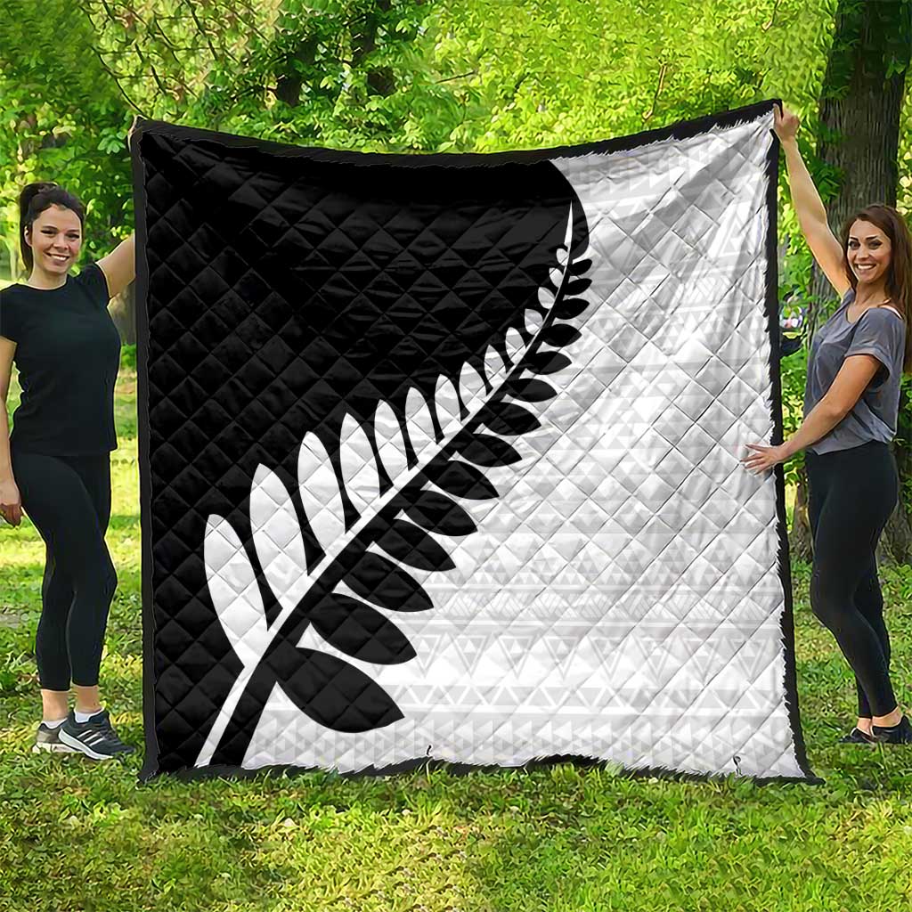 New Zealand Silver Fern Niho Taniwha Quilt