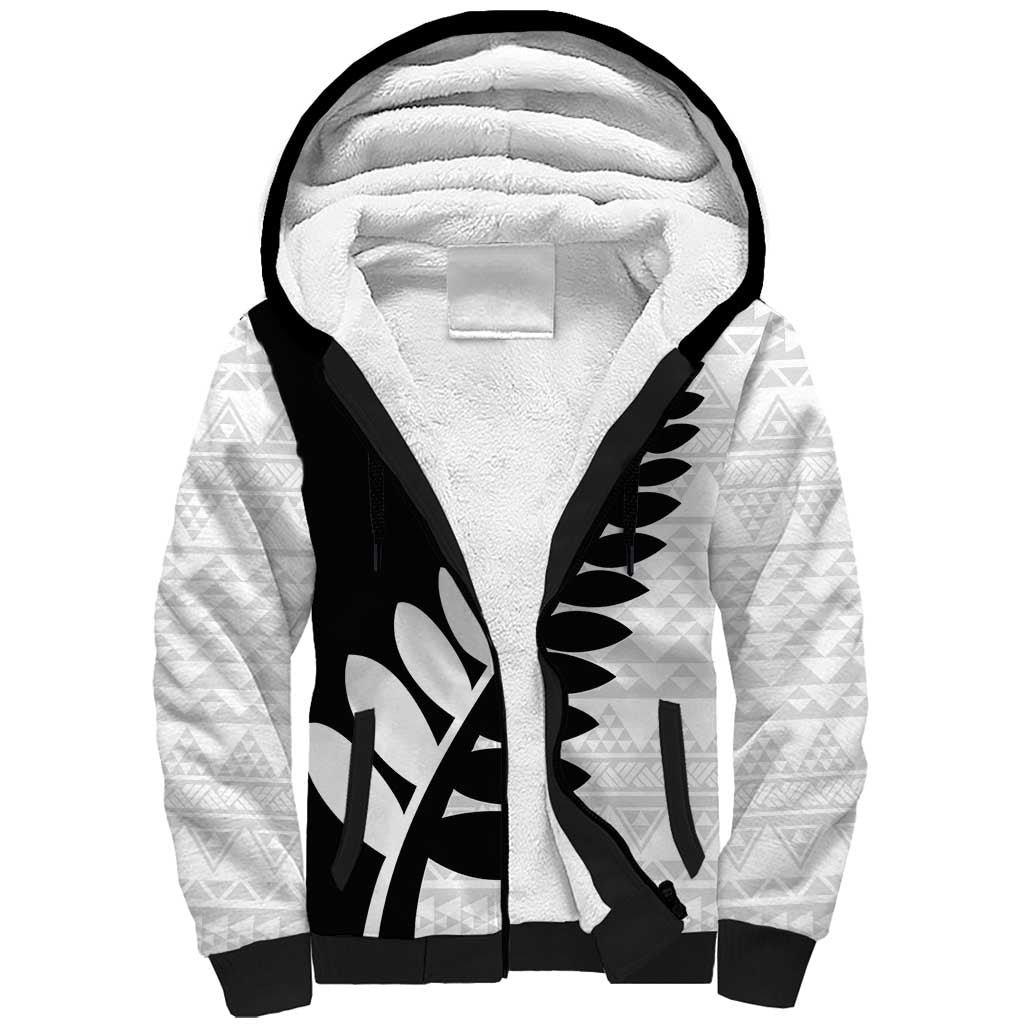 New Zealand Silver Fern Niho Taniwha Sherpa Hoodie