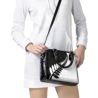 New Zealand Silver Fern Niho Taniwha Shoulder Handbag