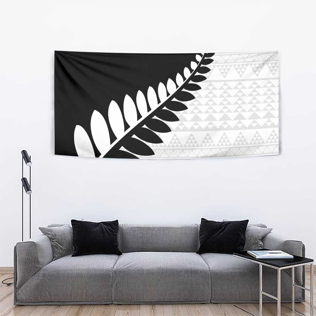 New Zealand Silver Fern Niho Taniwha Tapestry LT9 - Polynesian Pride