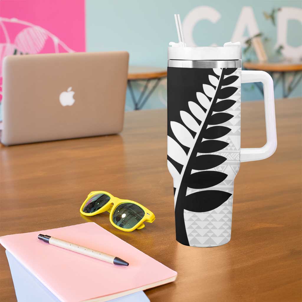 New Zealand Silver Fern Niho Taniwha Tumbler With Handle