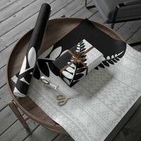 New Zealand Silver Fern Niho Taniwha Wrapping Paper - Polynesian Pride