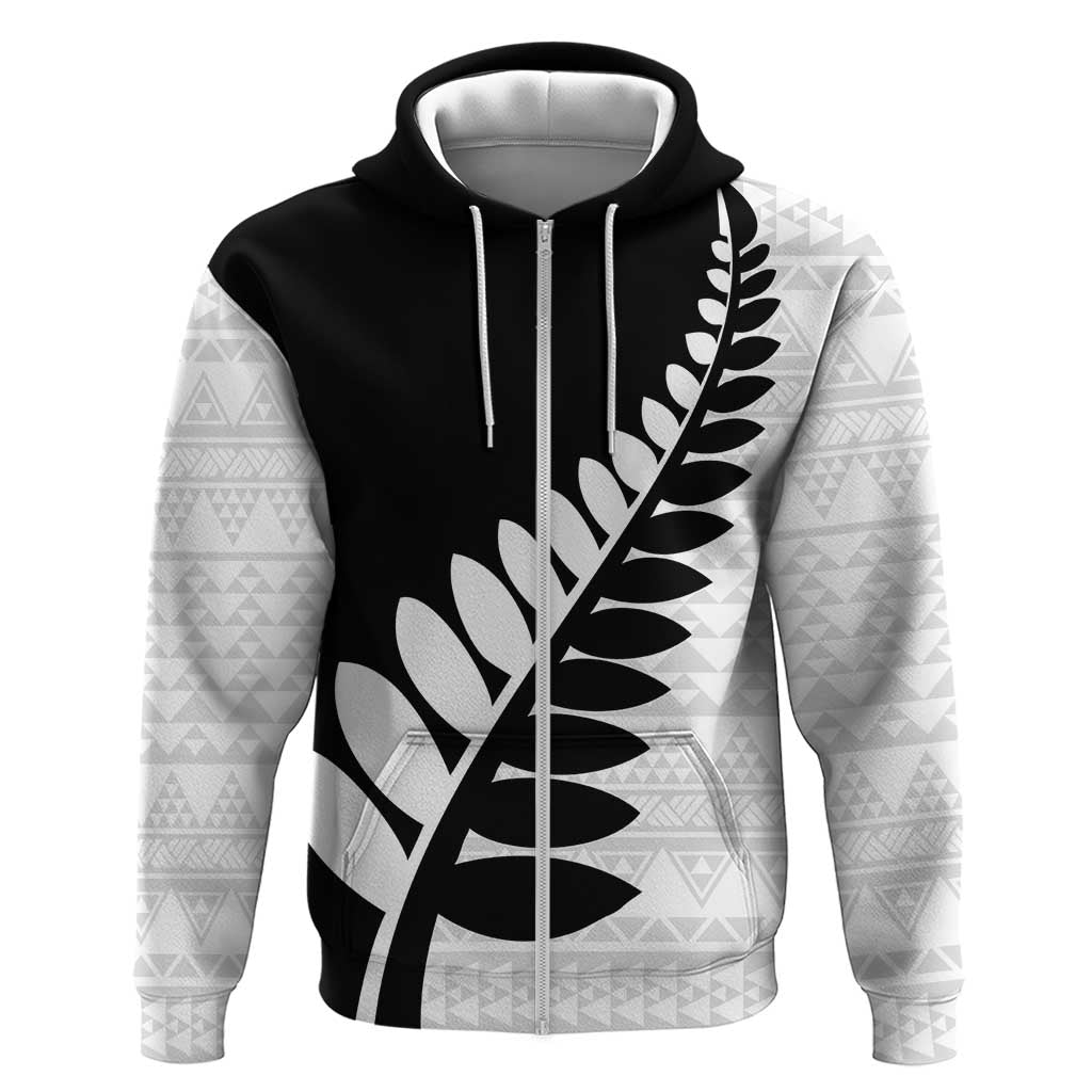 New Zealand Silver Fern Niho Taniwha Zip Hoodie