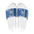 Blue Hibiscus Turle Slide Sandals Hawaiian Style Tribal Tapa Pattern - Polynesian Pride