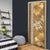 Gold Hibiscus Turle Door Cover Hawaiian Style Tribal Tapa Pattern - Polynesian Pride
