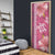 Pink Hibiscus Turle Door Cover Hawaiian Style Tribal Tapa Pattern - Polynesian Pride