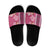 Pink Hibiscus Turle Slide Sandals Hawaiian Style Tribal Tapa Pattern - Polynesian Pride