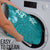 Teal Hibiscus Turle Bathroom Set Hawaiian Style Tribal Tapa Pattern - Polynesian Pride