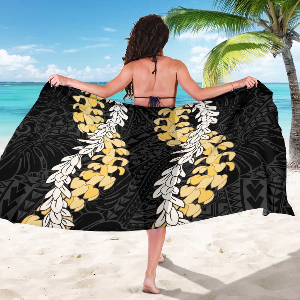 Puakenikeni and Maile Lei Sarong Black Double Strand Lei