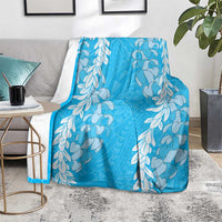 Puakenikeni and Maile Lei Blanket Blue Double Strand Lei