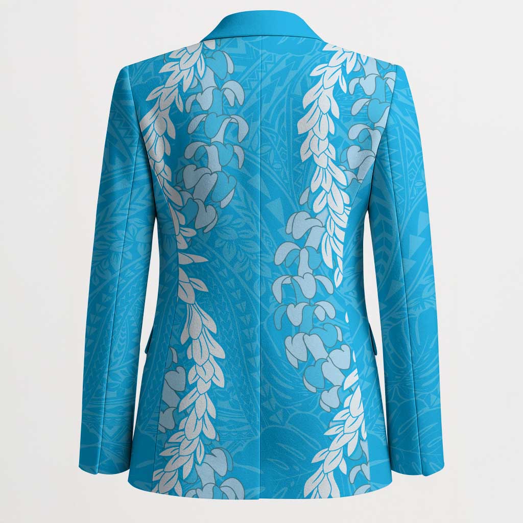 Puakenikeni and Maile Lei Blazer Blue Double Strand Lei - Polynesian Pride