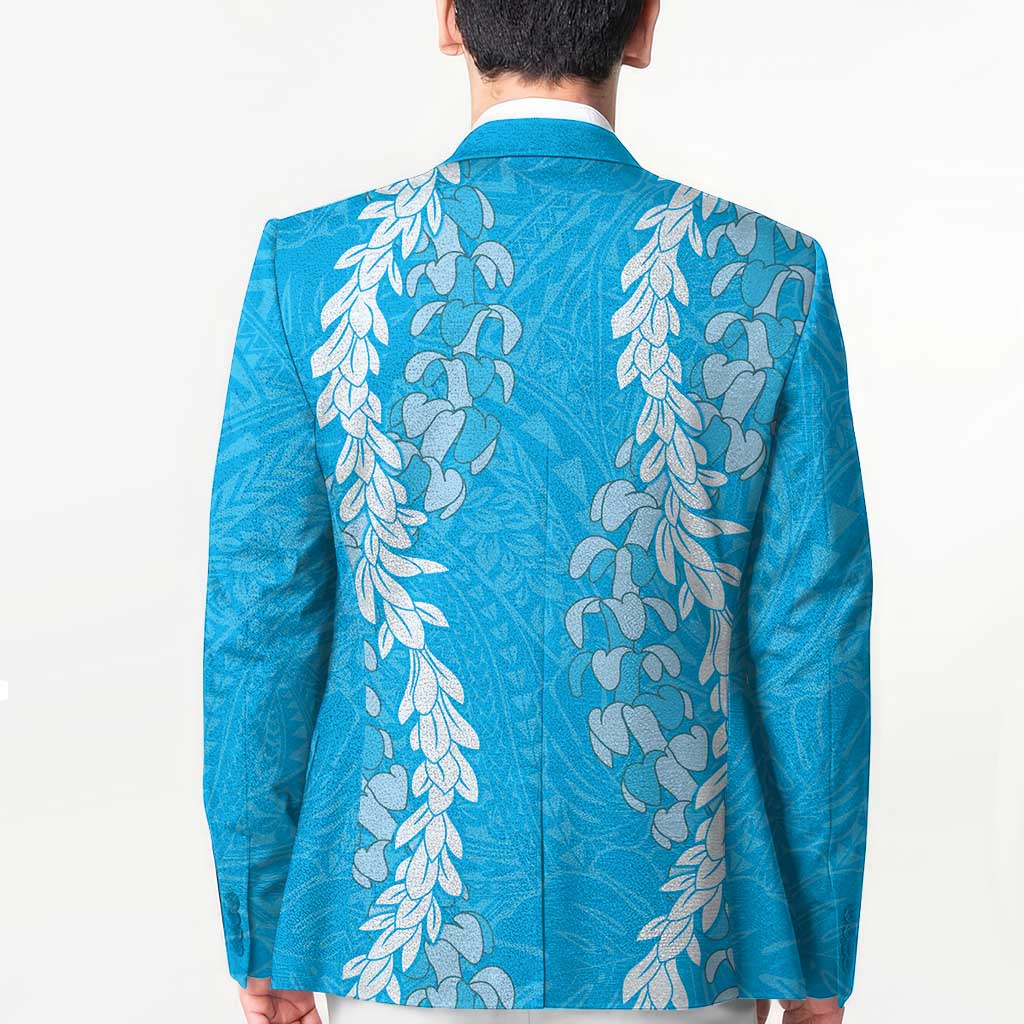 Puakenikeni and Maile Lei Blazer Blue Double Strand Lei - Polynesian Pride