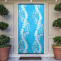 Puakenikeni and Maile Lei Door Cover Blue Double Strand Lei - Polynesian Pride
