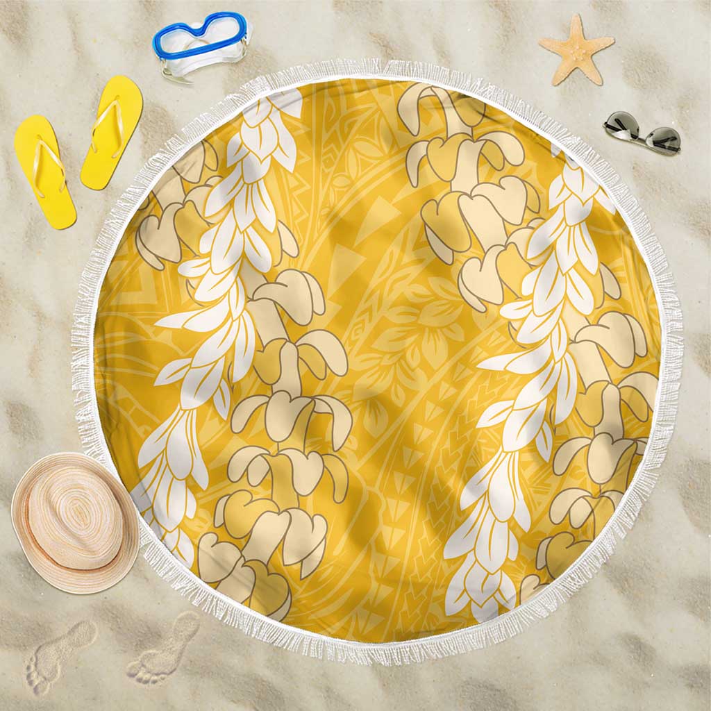 Puakenikeni and Maile Lei Beach Blanket Gold Double Strand Lei