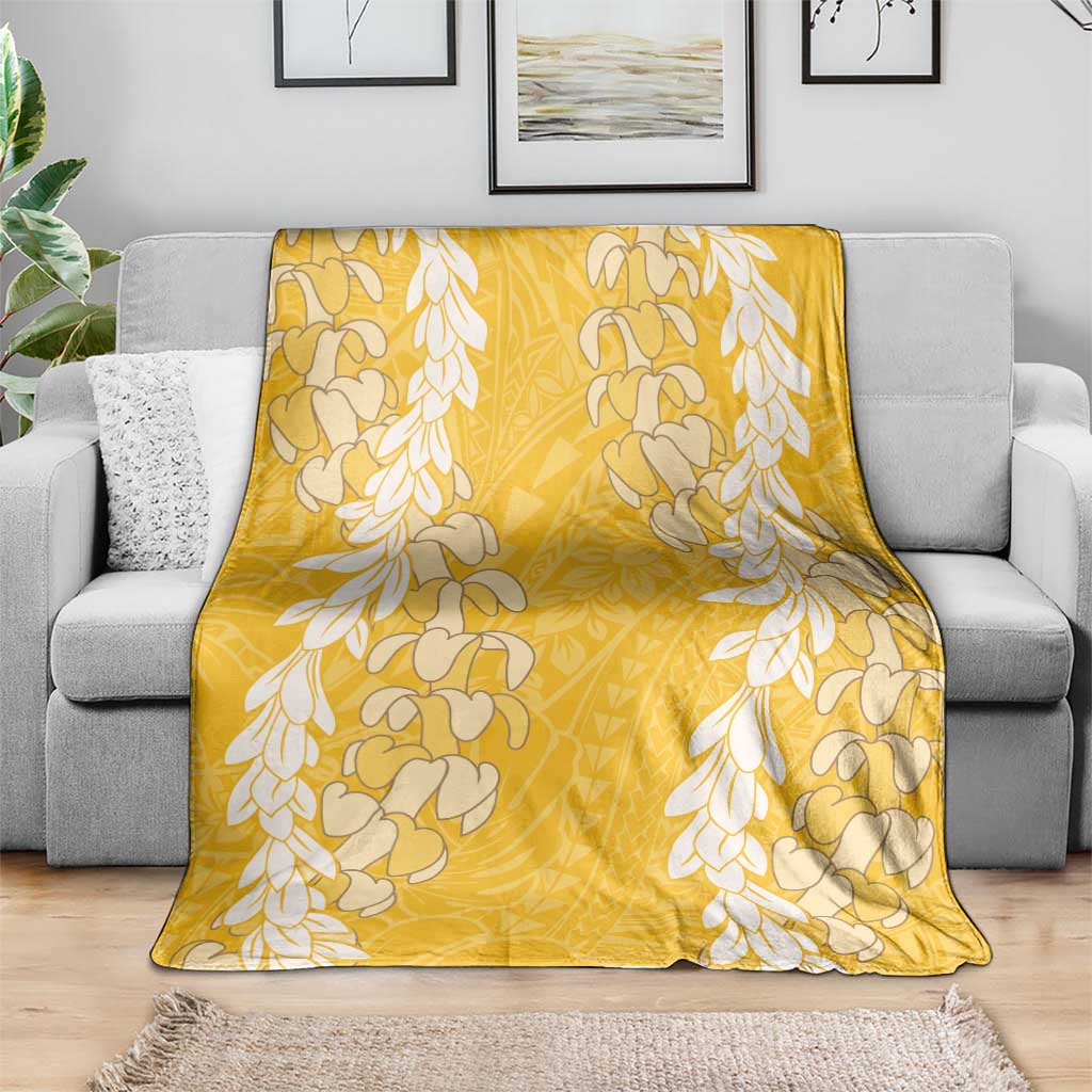 Puakenikeni and Maile Lei Blanket Gold Double Strand Lei