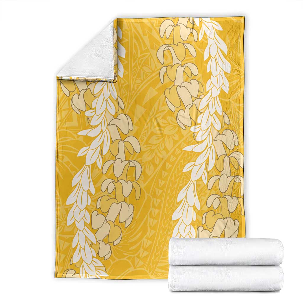 Puakenikeni and Maile Lei Blanket Gold Double Strand Lei