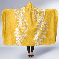 Puakenikeni and Maile Lei Hooded Blanket Gold Double Strand Lei LT9 One Size Gold - Polynesian Pride