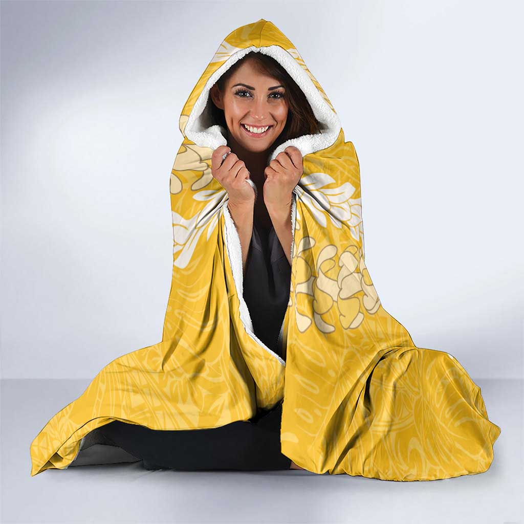 Puakenikeni and Maile Lei Hooded Blanket Gold Double Strand Lei LT9 - Polynesian Pride