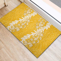Puakenikeni and Maile Lei Rubber Doormat Gold Double Strand Lei LT9 - Polynesian Pride