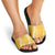 Puakenikeni and Maile Lei Slide Sandals Gold Double Strand Lei - Polynesian Pride