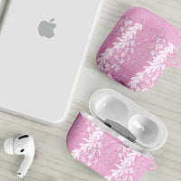 Puakenikeni and Maile Lei AirPods Case Pink Double Strand Lei - Polynesian Pride