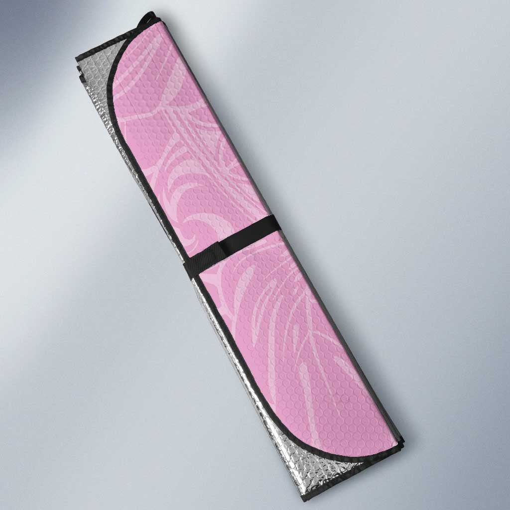 Puakenikeni and Maile Lei Auto Sun Shade Pink Double Strand Lei - Polynesian Pride