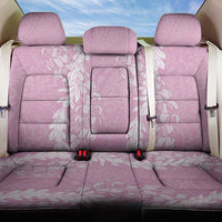 Puakenikeni and Maile Lei Back Car Seat Cover Pink Double Strand Lei
