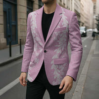 Puakenikeni and Maile Lei Blazer Pink Double Strand Lei - Polynesian Pride