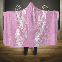 Puakenikeni and Maile Lei Hooded Blanket Pink Double Strand Lei LT9 - Polynesian Pride
