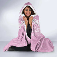 Puakenikeni and Maile Lei Hooded Blanket Pink Double Strand Lei LT9 - Polynesian Pride