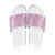 Puakenikeni and Maile Lei Slide Sandals Pink Double Strand Lei - Polynesian Pride