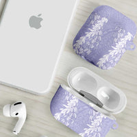 Puakenikeni and Maile Lei AirPods Case Purple Double Strand Lei - Polynesian Pride