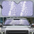 Puakenikeni and Maile Lei Auto Sun Shade Purple Double Strand Lei - Polynesian Pride