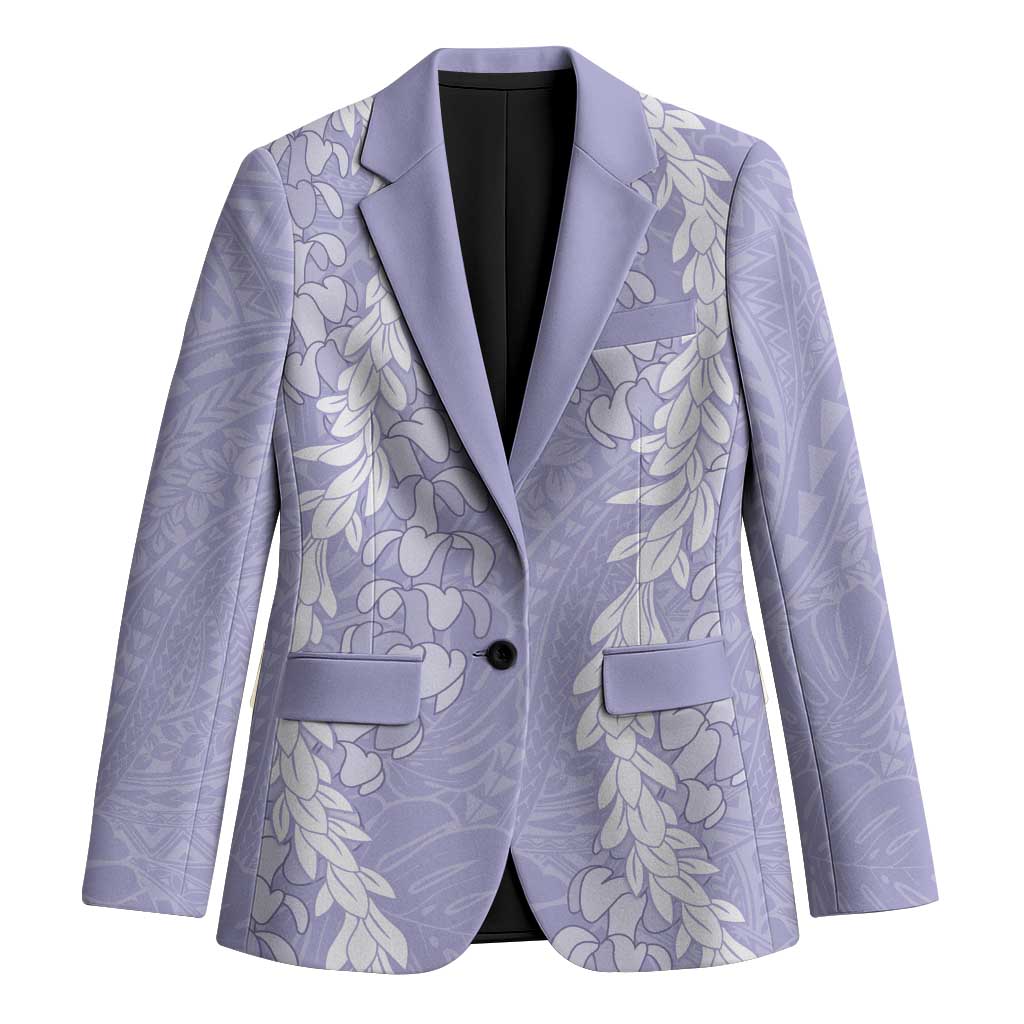 Puakenikeni and Maile Lei Blazer Purple Double Strand Lei - Polynesian Pride