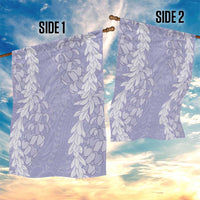 Puakenikeni and Maile Lei Garden Flag Purple Double Strand Lei